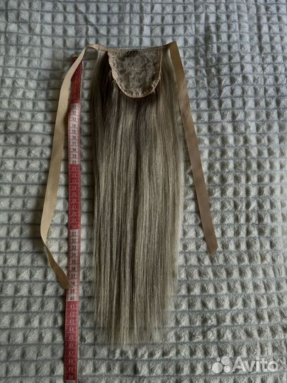 Хвост накладной из натуральных волос