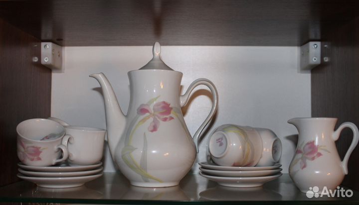 Кофейный сервиз с орхидеями - фарфор Thun