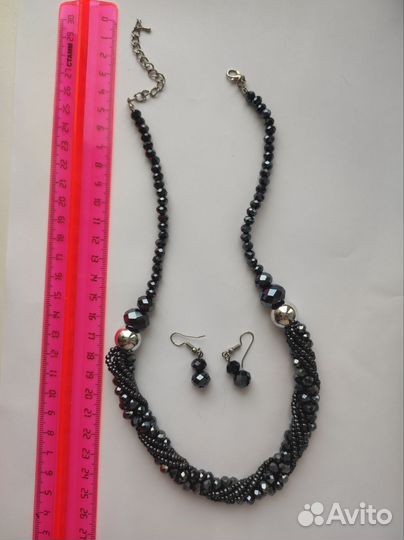 Комплект колье и серьги