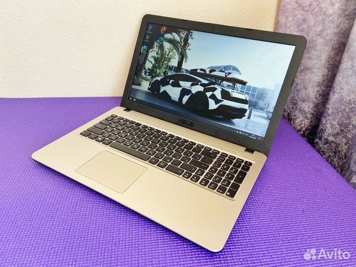 Быстрый Ноутбук Asus 4 Ядра / SSD + Сумка