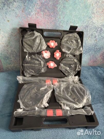 Гантели разборные 15 кг новые в кейсе