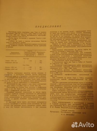 Карта реки Тура и Тобол