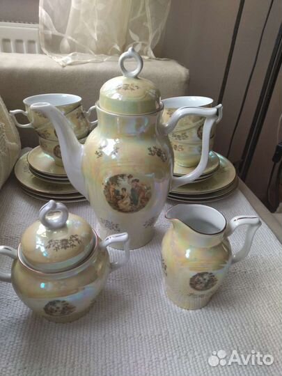 Чайный сервиз мадонна гдр 6 персон