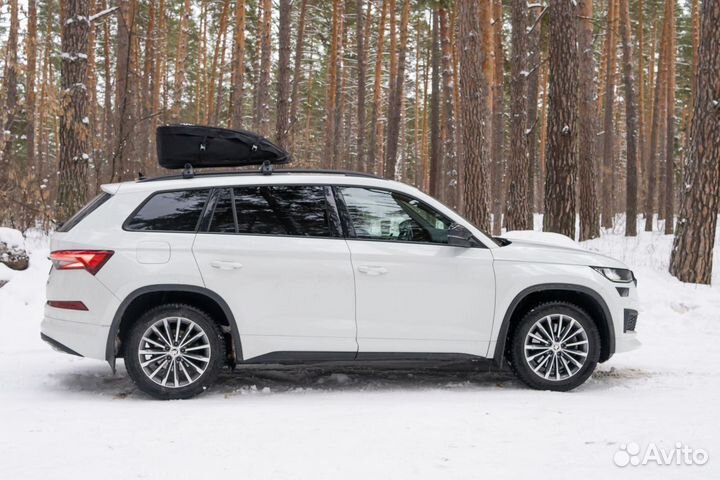 Автобокс на крышу (тканевый) на П-скобах «ArmBox 3