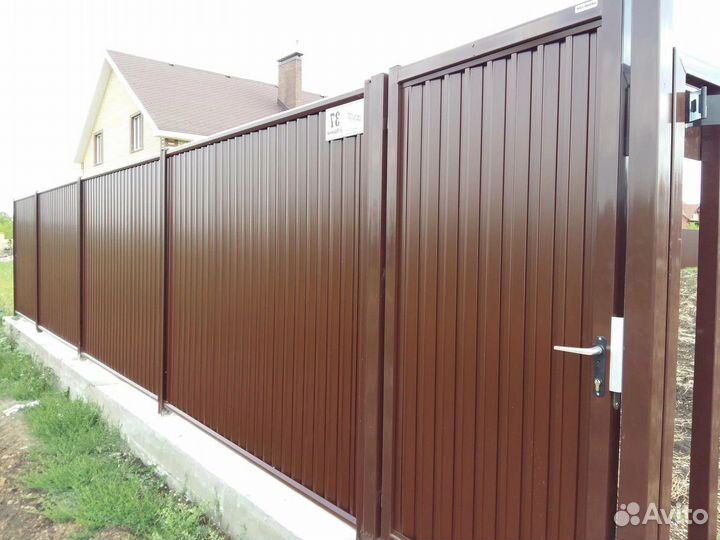 Забор из профнастила