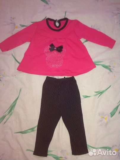 Костюмы, кофточки для девочки 6-12 мес