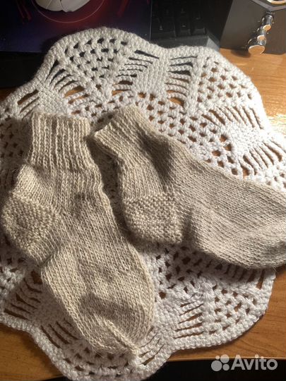 Носки вязаные ручной работы шерстяные