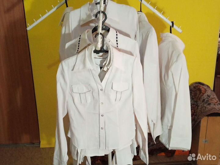 Блузка белая школьная