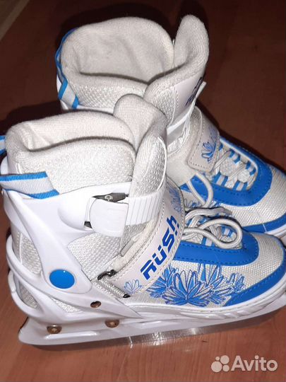 Коньки раздвижные, размер 29-32