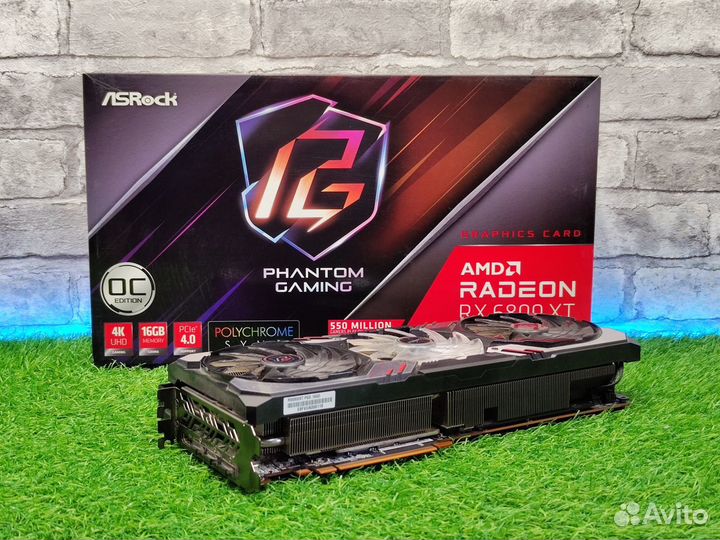 Видеокарта ASRock AMD Radeon RX 6800 XT Phantom Ga