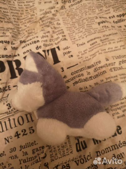 Собака мягкая игрушка хаски