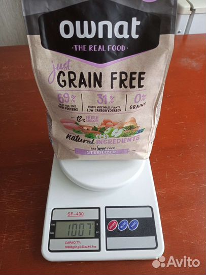 Корм для кошек ownat grain free
