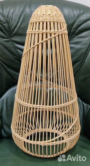 Светильники плетеные люстры