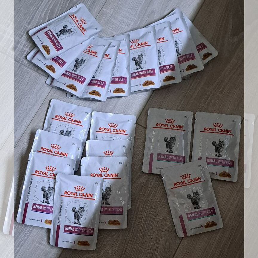 Корм для кошек royal canin renal паучи