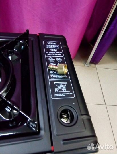 Плитка газовая с переходником под большой газовый