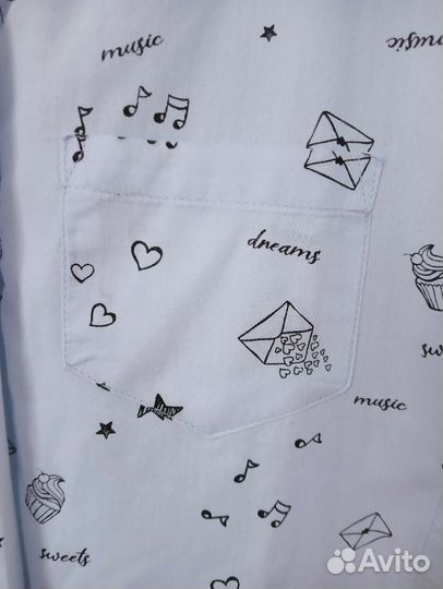 Рубашка для девочки 146