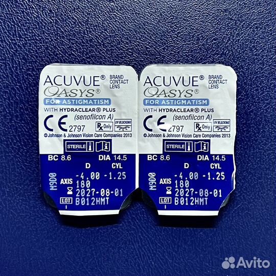 Линзы Acuvue oasys astigmatism