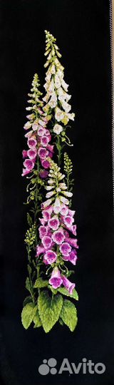 Вышитые цветы