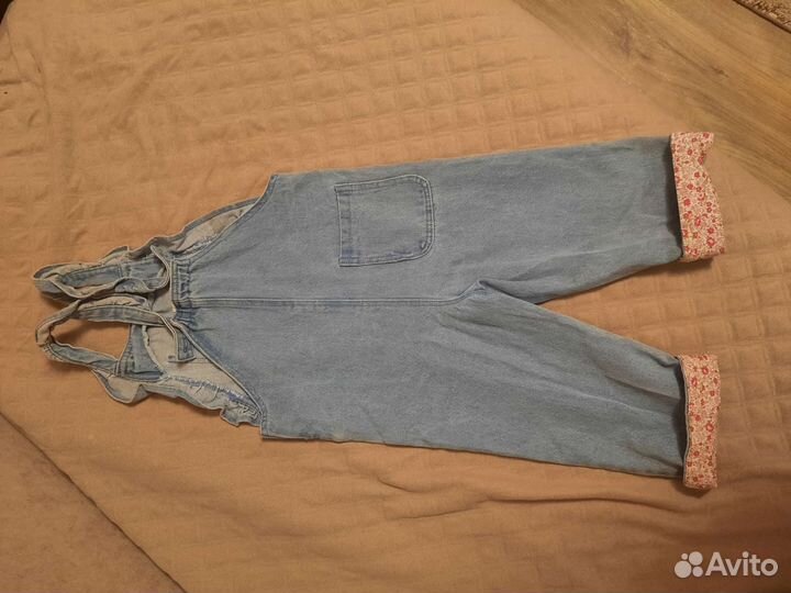Джинсовый комбинезон для девочки 92