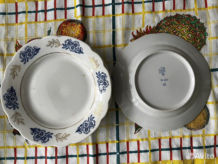 Тарелки СССР фарфор