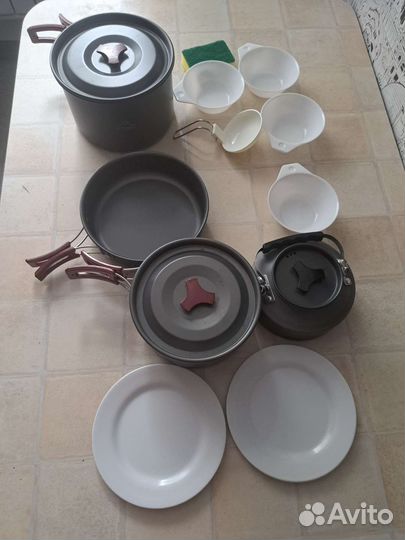 Набор походной посуды новый