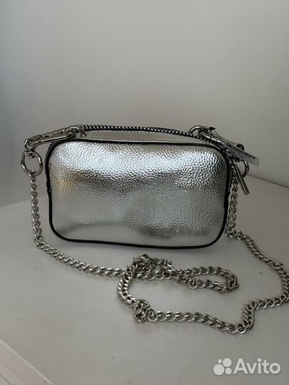 Сумка новая серебристая next