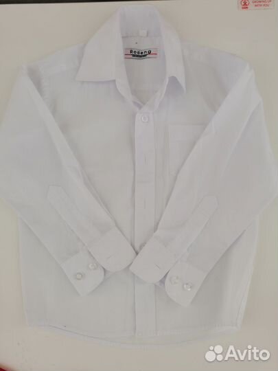 Белая рубашка 98 размер с галстуком