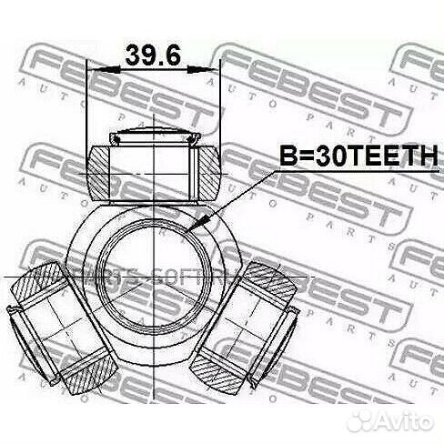 Трипоид 30x39.6 febest 2016-MAG