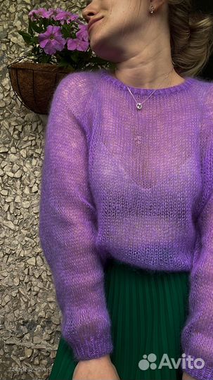 Вязаные паутинки из не колючего мохера на заказ