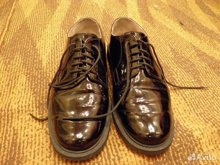 Туфли военные лакированные