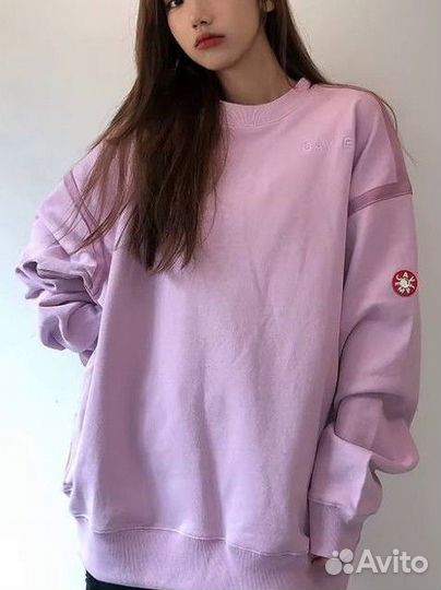 Свитшот Cav Empt в розовом цвете унисекс