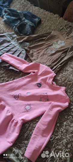 Одежда для девочки пакетом на 8-9 лет