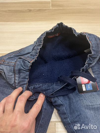 Джинсы утепленные для мальчика 116