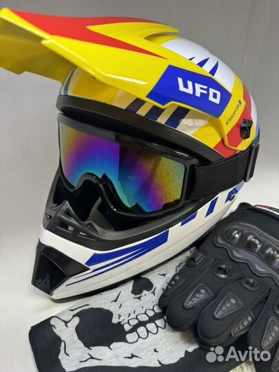 Шлем кроссовый для мотоцикла эндуро