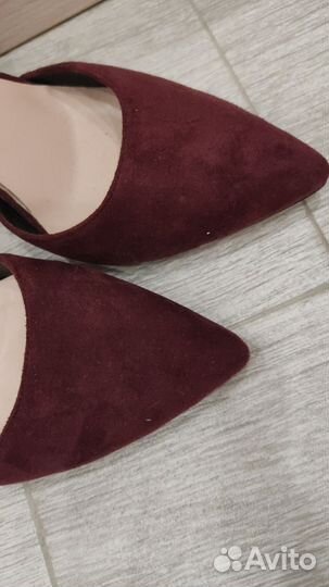 Замшевые туфли