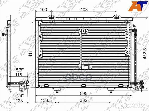Радиатор кондиционера Mercedes-Benz C-Class 93
