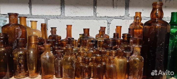 Старинные пузырьки и бутылочки