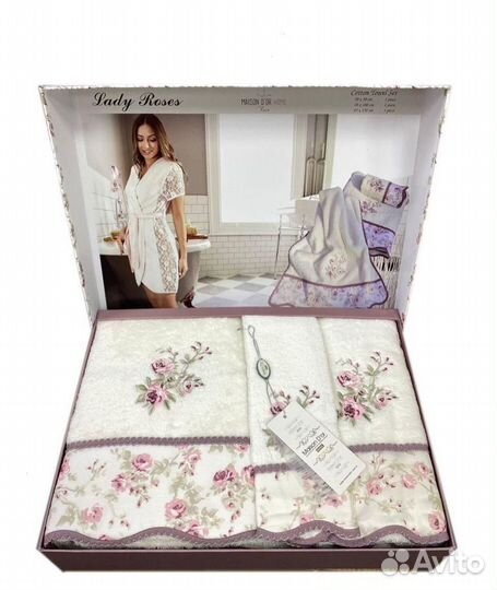 Полотенца lady roses.Размеры 70*140/50*100 / 30*50
