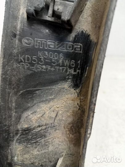 Накладка заднего крыла левого