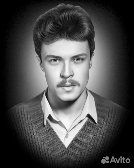 Ретушь фото для гравировки на памятник