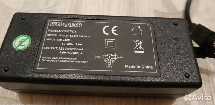 Блок питания FlyPower SPP-34-12.0/5.0-2000R 12В,5В