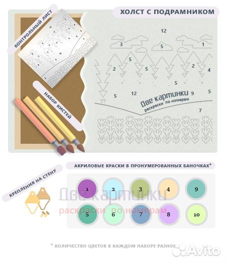 Картина по номерам 40x50 Яхта с радужными парусами