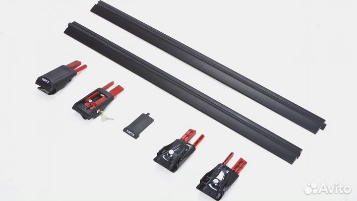 Багажник на рейлинги Subaru Forester (чёрный)