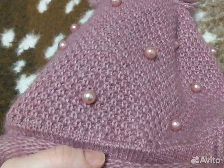 Шапка для девчоки 7 8 лет