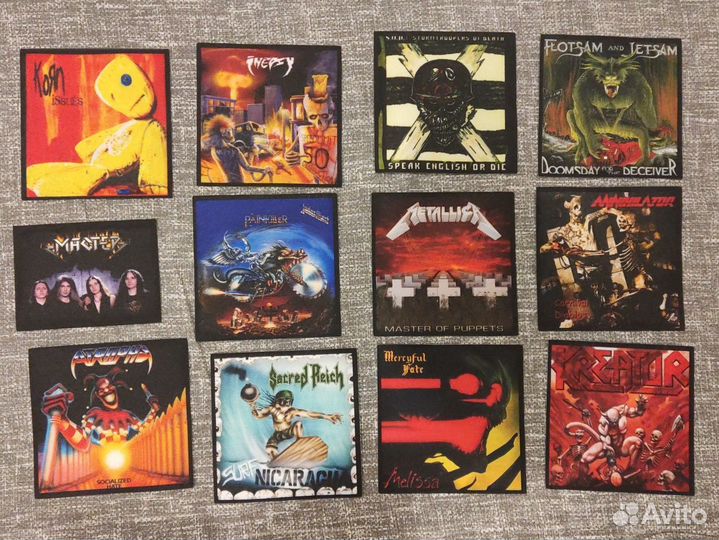 Рок метал нашивки 2