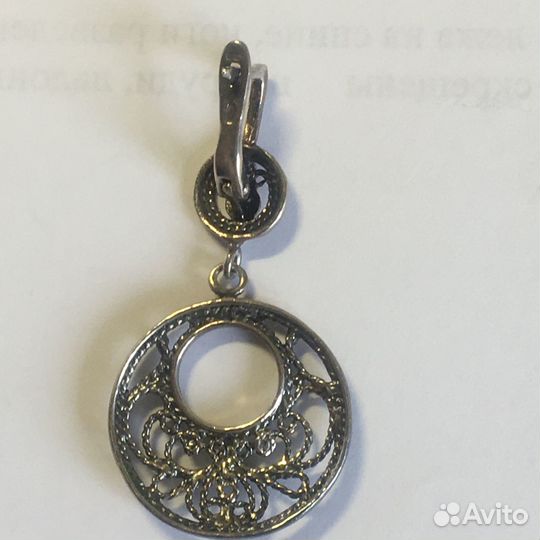 Серьги серебро