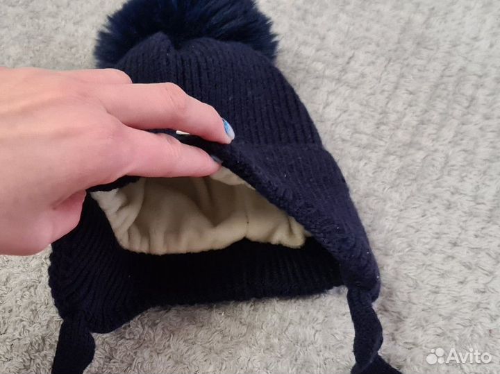 Шапка зимняя на мальчика 2-3 года