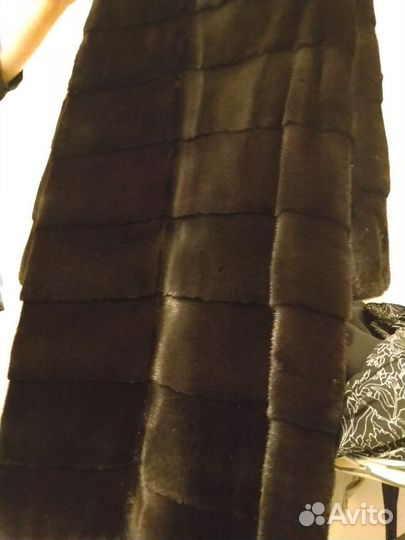 Шуба норковая кимоно Блек глама