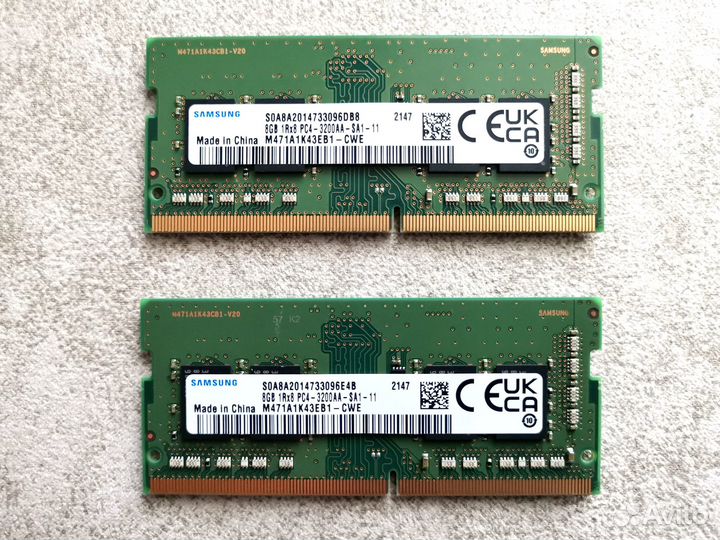 Оперативная память Samsung 8x2(16) Гб DDR4 So-Dimm