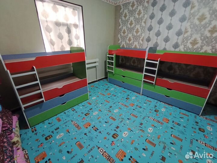 Кровать для детского сада выкатная, выдвижная опт